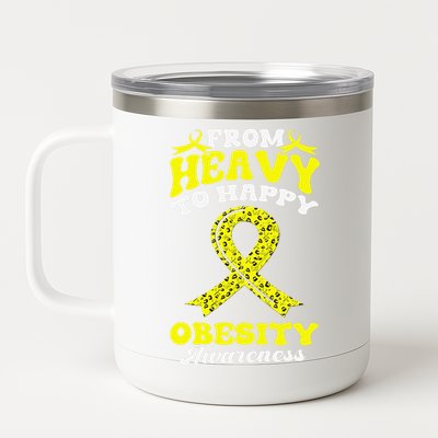 Obesity Awareness Beat Obesity 12 oz Stainless Steel Tumbler Cup