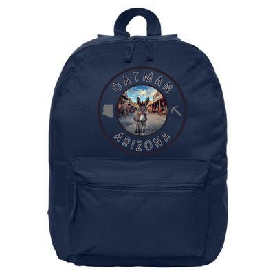 Oatman Arizona Burro In Town 16 in Basic Backpack