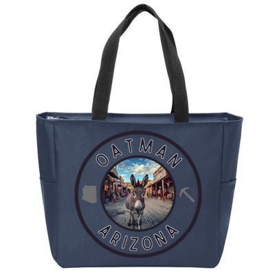 Oatman Arizona Burro In Town Zip Tote Bag