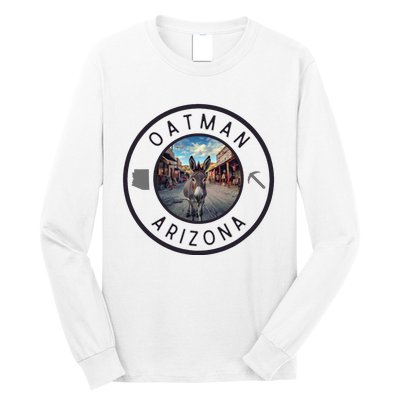 Oatman Arizona Burro In Town Long Sleeve Shirt