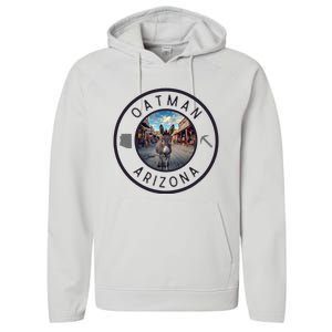 Oatman Arizona Burro In Town Performance Fleece Hoodie