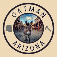 Oatman Arizona Burro In Town Drawstring Bag