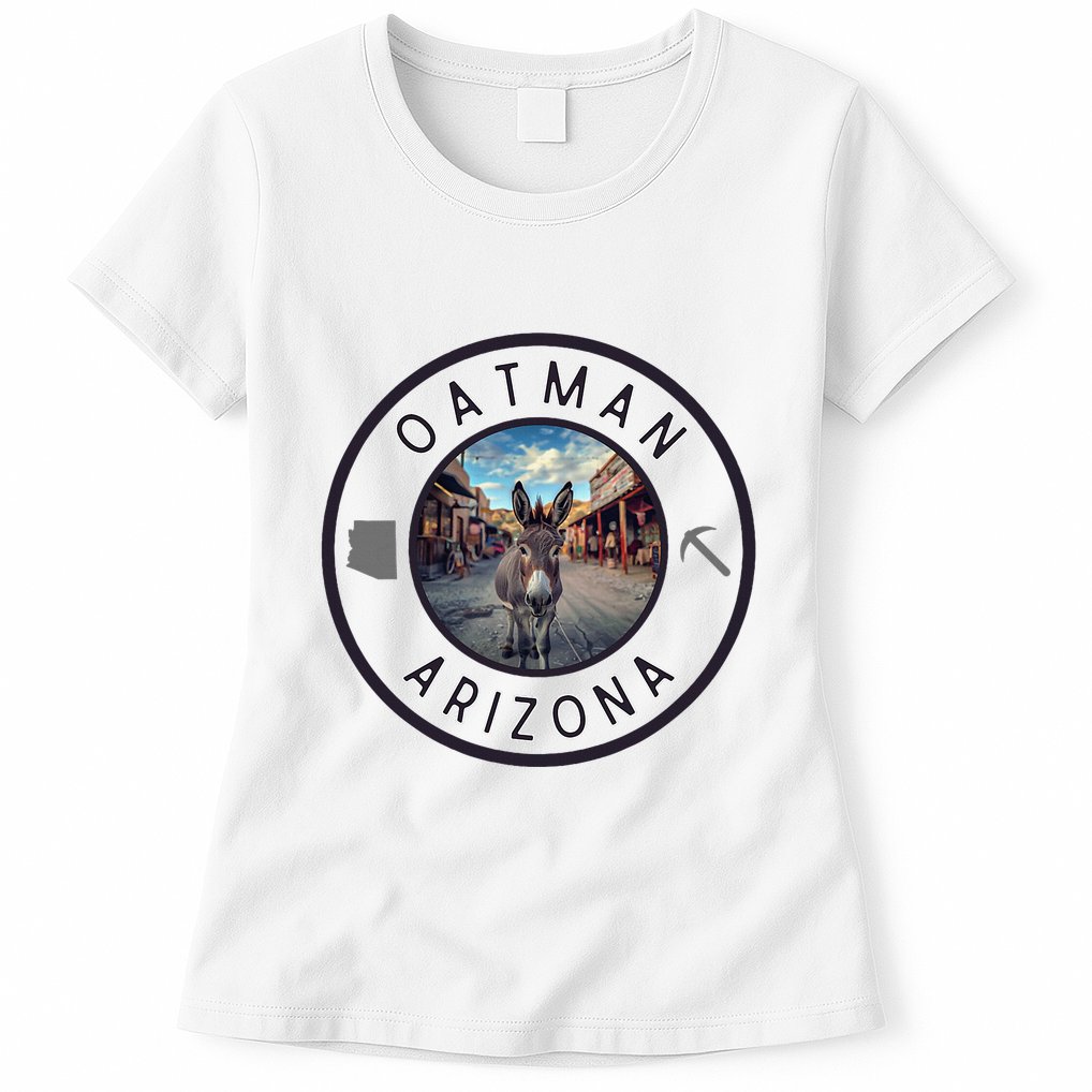 Oatman Arizona Burro In Town Womens T-Shirt