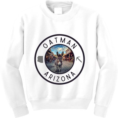 Oatman Arizona Burro In Town Kids Sweatshirt