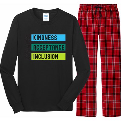 Orange AntiBulling Choose Kindness Acceptance Inclusion Long Sleeve Pajama Set