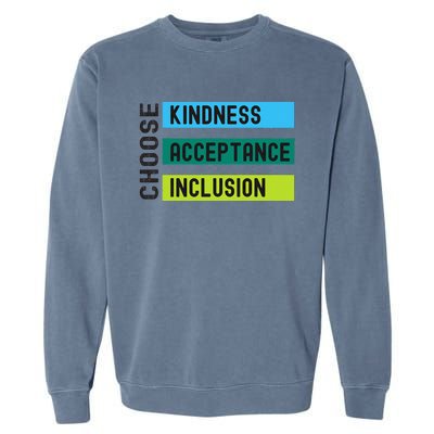 Orange AntiBulling Choose Kindness Acceptance Inclusion Garment-Dyed Sweatshirt