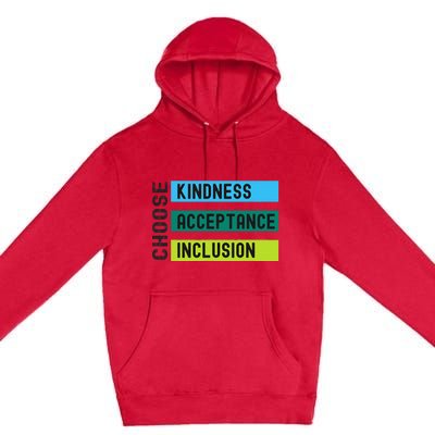 Orange AntiBulling Choose Kindness Acceptance Inclusion Premium Pullover Hoodie