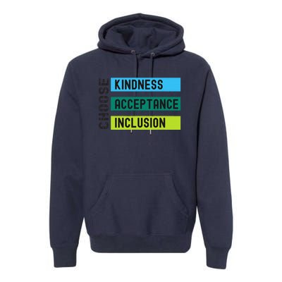 Orange AntiBulling Choose Kindness Acceptance Inclusion Premium Hoodie