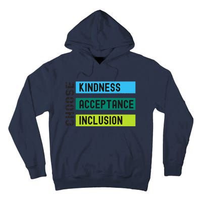 Orange AntiBulling Choose Kindness Acceptance Inclusion Tall Hoodie