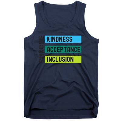 Orange AntiBulling Choose Kindness Acceptance Inclusion Tank Top