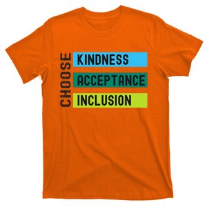 Orange AntiBulling Choose Kindness Acceptance Inclusion T-Shirt