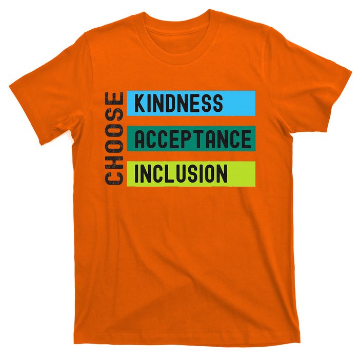 Orange AntiBulling Choose Kindness Acceptance Inclusion T-Shirt