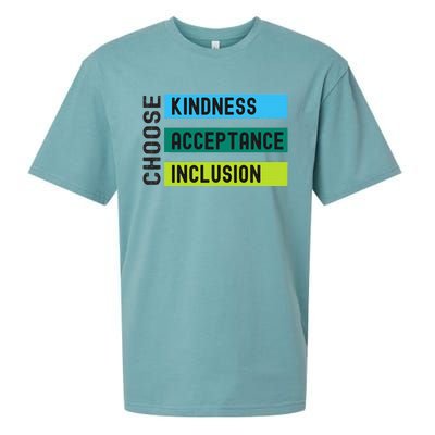 Orange AntiBulling Choose Kindness Acceptance Inclusion Sueded Cloud Jersey T-Shirt