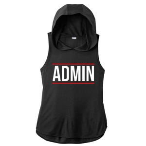 Office Admin Clerk Administrator Administrative Secretary Gift Ladies PosiCharge Tri-Blend Wicking Draft Hoodie Tank