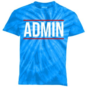 Office Admin Clerk Administrator Administrative Secretary Gift Kids Tie-Dye T-Shirt