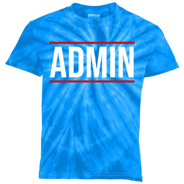 Office Admin Clerk Administrator Administrative Secretary Gift Kids Tie-Dye T-Shirt