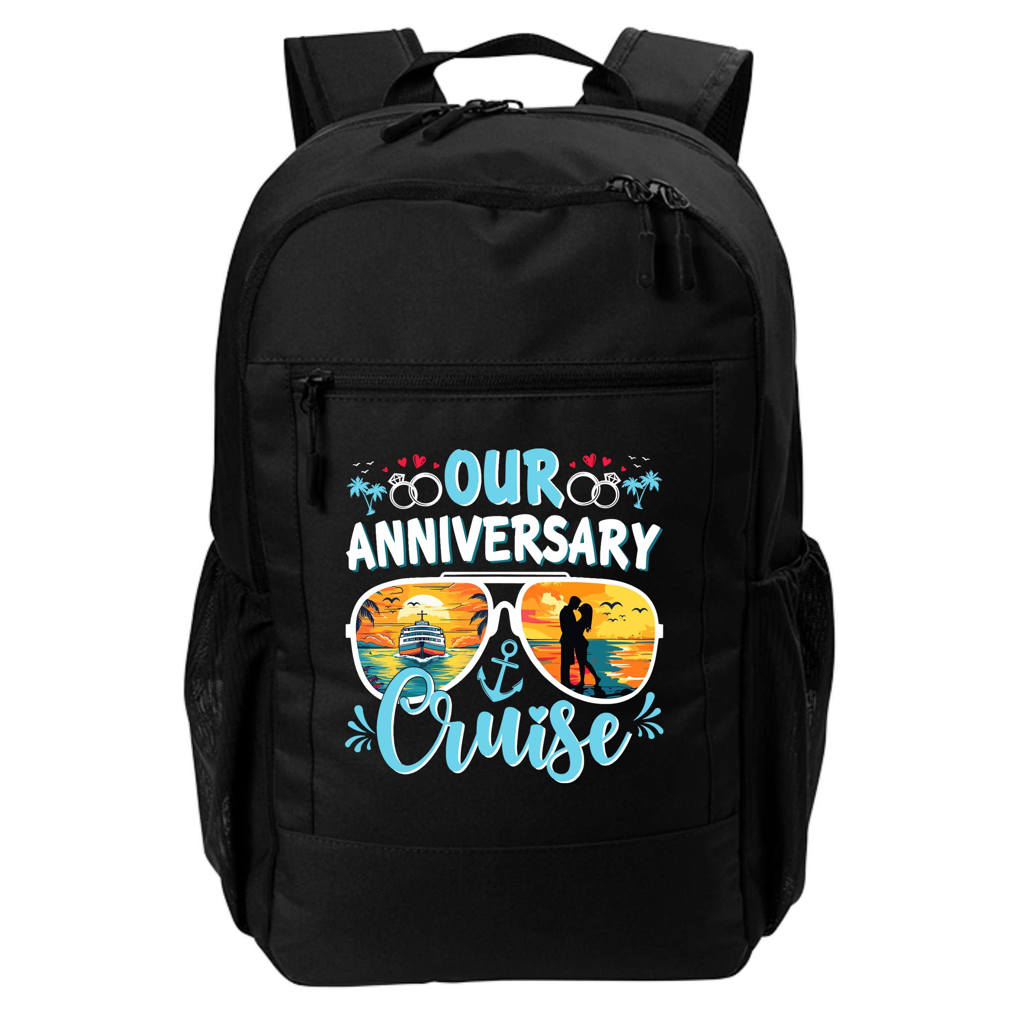 Our Anniversary Cruise Husband Wife Couples Cruise Vacation Backpack