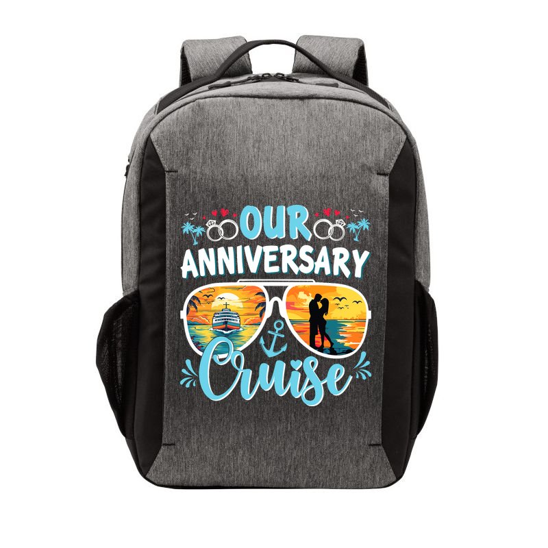 Our Anniversary Cruise Husband Wife Couples Cruise Vacation Vector Backpack