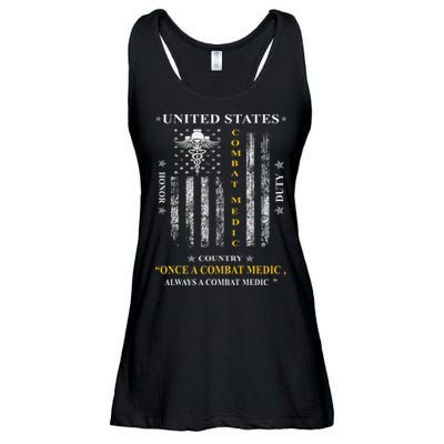 Once A Combat Medic Always A Combat Medic Ladies Essential Flowy Tank
