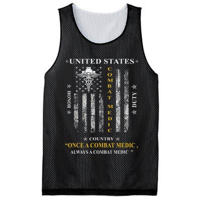 Once A Combat Medic Always A Combat Medic Mesh Reversible Basketball Jersey Tank