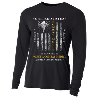 Once A Combat Medic Always A Combat Medic Cooling Performance Long Sleeve Crew