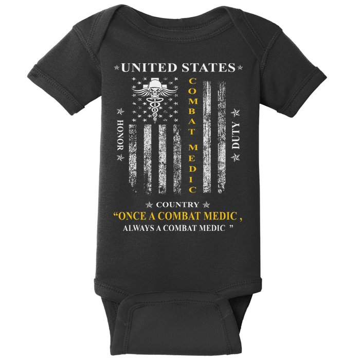Once A Combat Medic Always A Combat Medic Baby Bodysuit