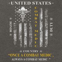 Once A Combat Medic Always A Combat Medic Cotton Canvas Backpack