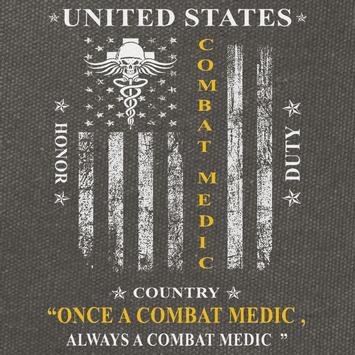 Once A Combat Medic Always A Combat Medic Cotton Canvas Backpack