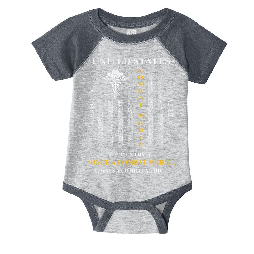 Once A Combat Medic Always A Combat Medic Infant Baby Jersey Bodysuit