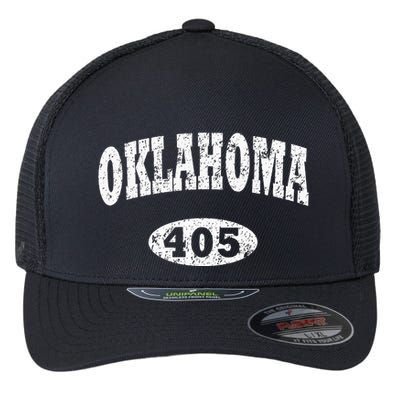Oklahoma Area Code 405 Ok Flexfit Unipanel Trucker Cap