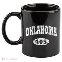 Oklahoma Area Code 405 Ok 11oz C Handle Ceramic Mug