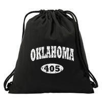 Oklahoma Area Code 405 Ok Drawstring Bag