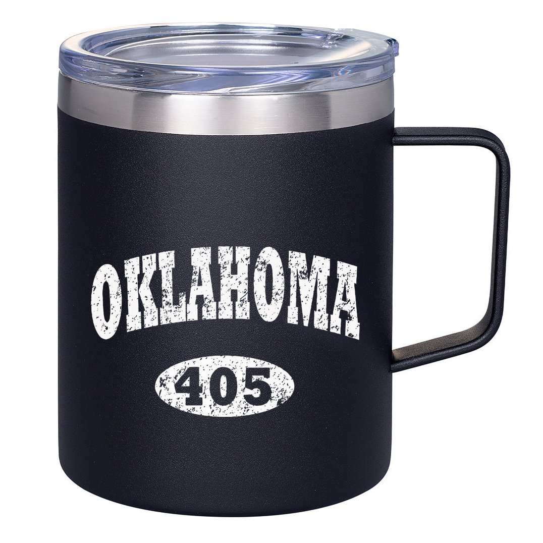 Oklahoma Area Code 405 Ok 12oz Stainless Steel Coffee Mug