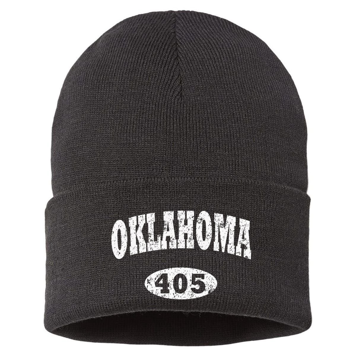 Oklahoma Area Code 405 Ok Sustainable Knit Beanie