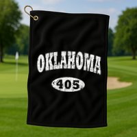 Oklahoma Area Code 405 Ok Golf Towel