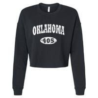Oklahoma Area Code 405 Ok Cropped Pullover Crew