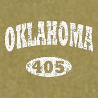 Oklahoma Area Code 405 Ok Garment-Dyed Women's Muscle Tee