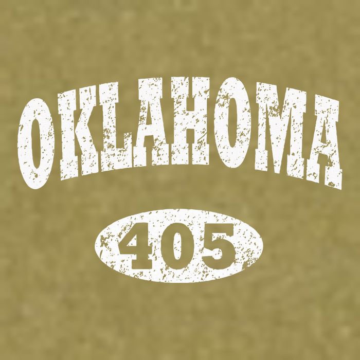 Oklahoma Area Code 405 Ok Garment-Dyed Women's Muscle Tee