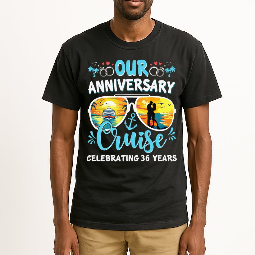 Our Anniversary Cruise Celebrating 36 Year Couples Trip Tall T-Shirt
