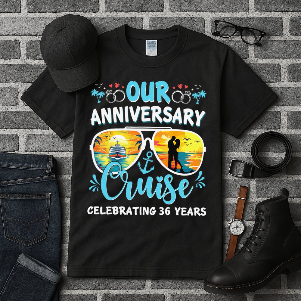 Our Anniversary Cruise Celebrating 36 Year Couples Trip Tall T-Shirt