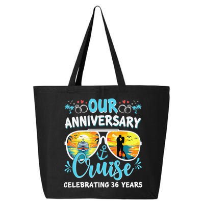 Our Anniversary Cruise Celebrating 36 Year Couples Trip 25L Jumbo Tote