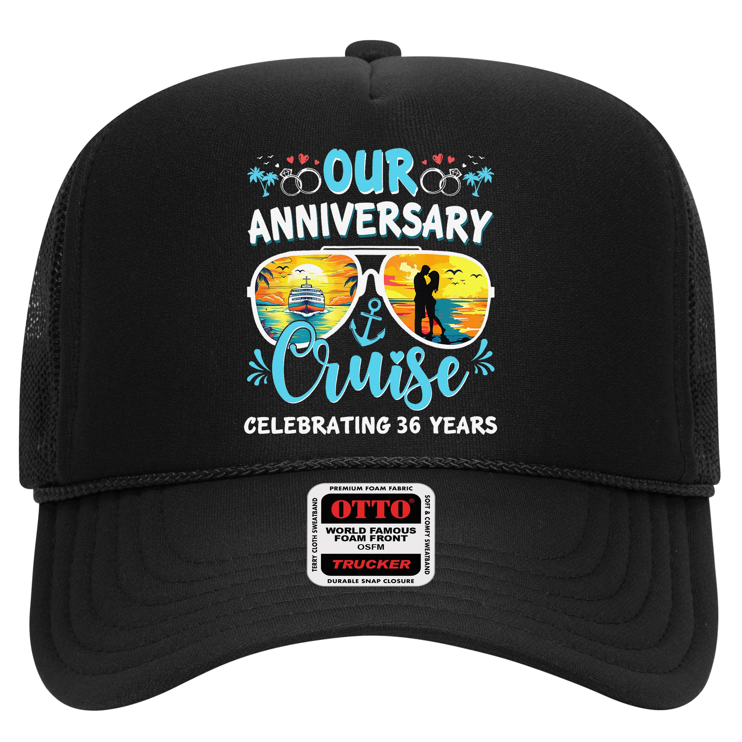 Our Anniversary Cruise Celebrating 36 Year Couples Trip Hat