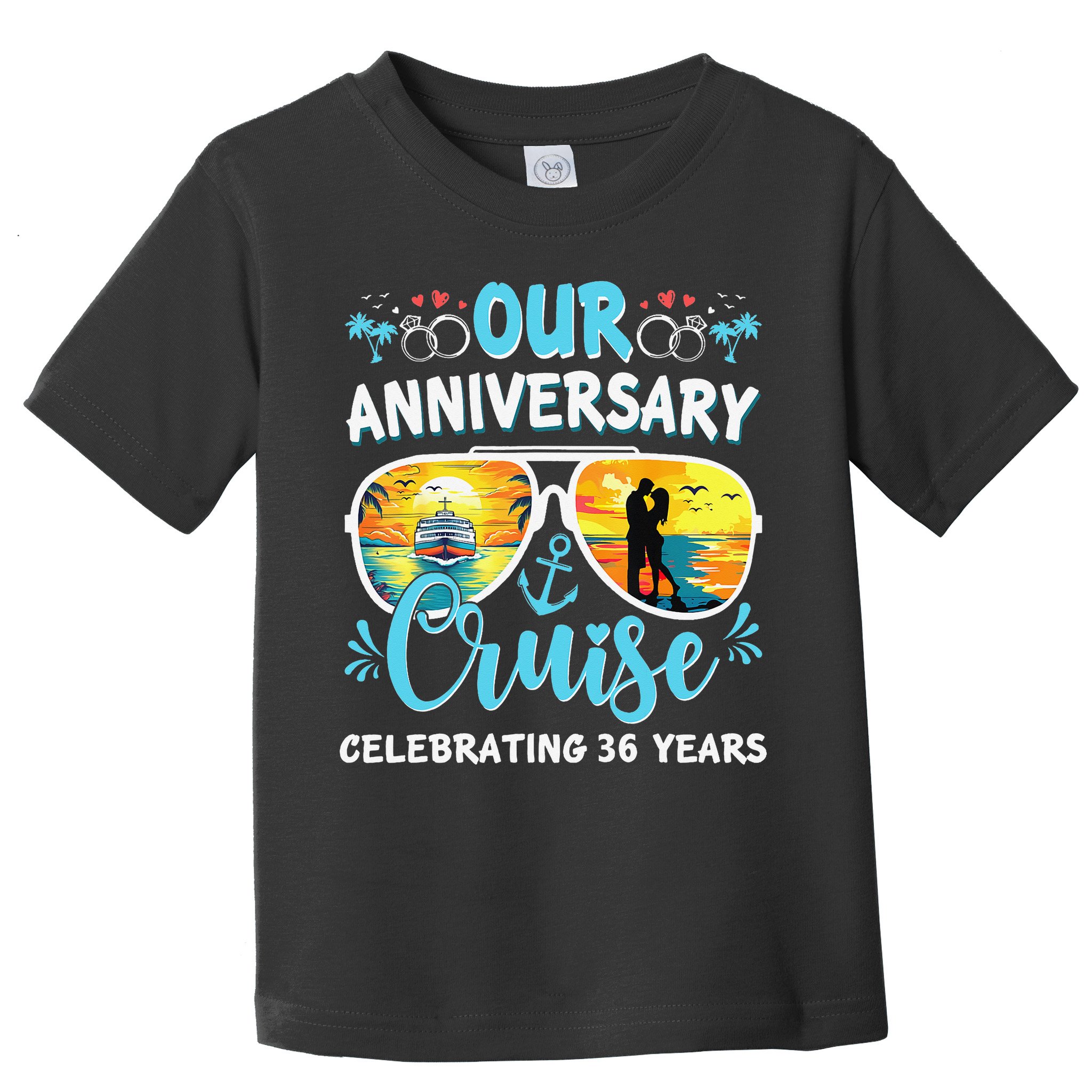 Our Anniversary Cruise Celebrating 36 Year Couples Trip Toddler T-Shirt