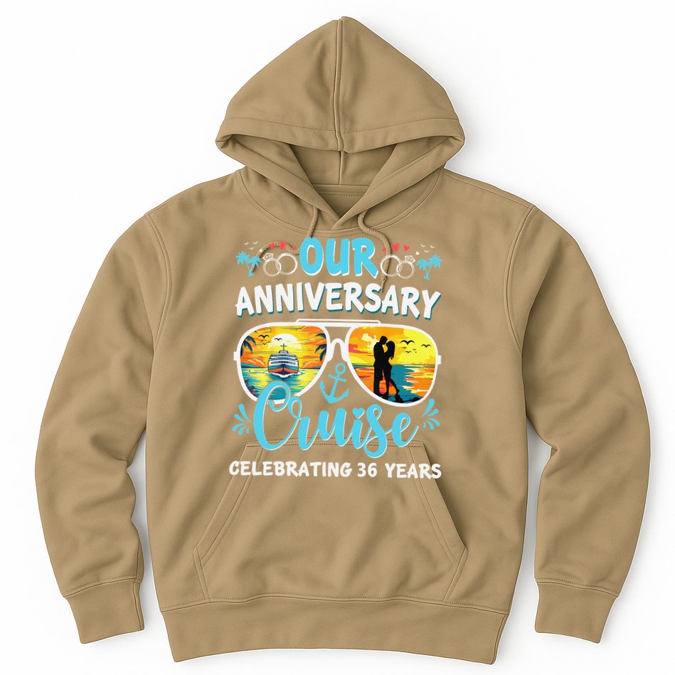 Our Anniversary Cruise Celebrating 36 Year Couples Trip Hoodie