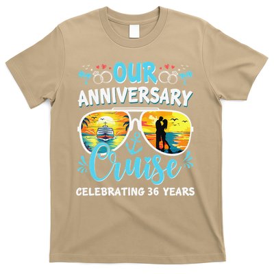 Our Anniversary Cruise Celebrating 36 Year Couples Trip T-Shirt