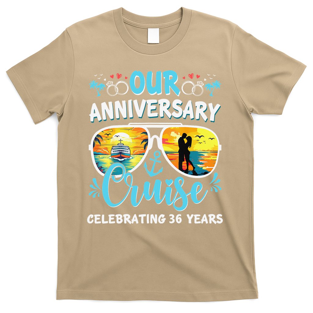 Our Anniversary Cruise Celebrating 36 Year Couples Trip T-Shirt