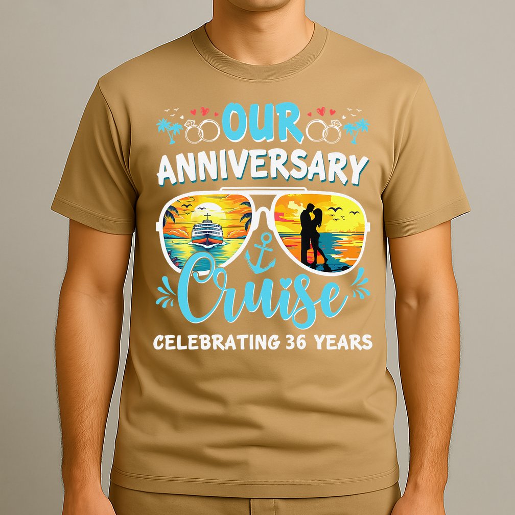 Our Anniversary Cruise Celebrating 36 Year Couples Trip T-Shirt