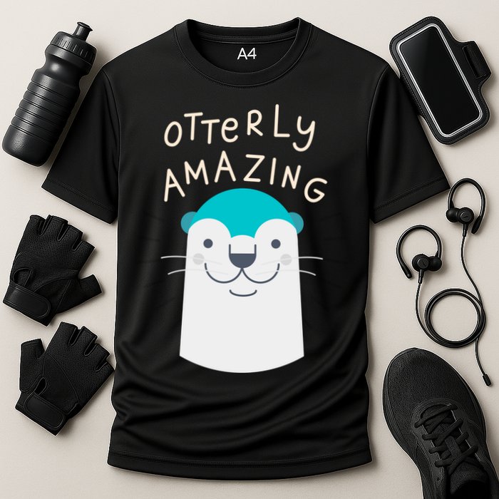 Otterly Amazing Cute Funny Cooling Performance Crew T-Shirt