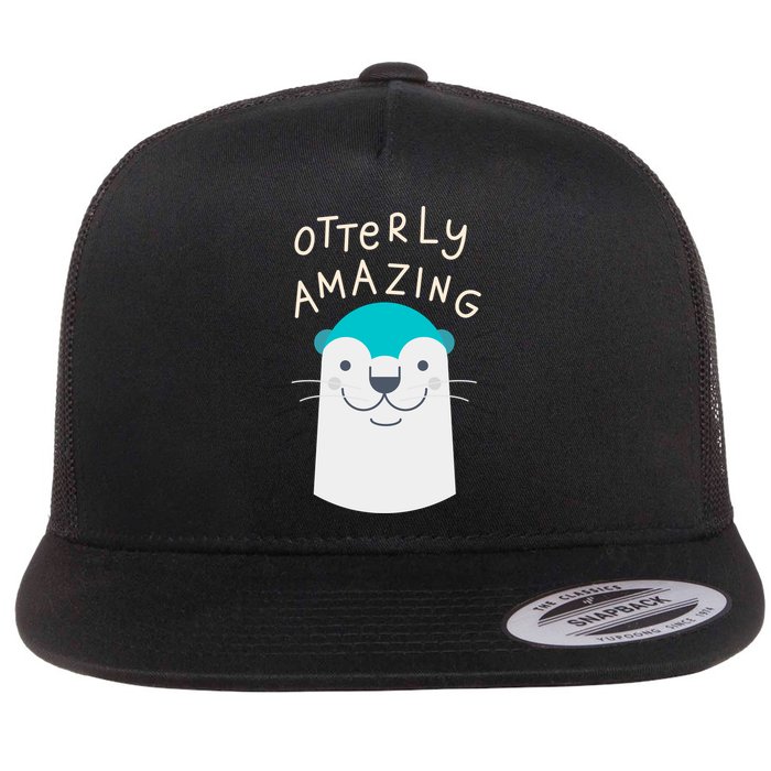 Otterly Amazing Cute Funny Flatbill Hat