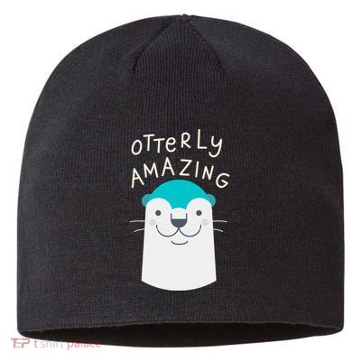 Otterly Amazing Cute Funny Sustainable Beanie